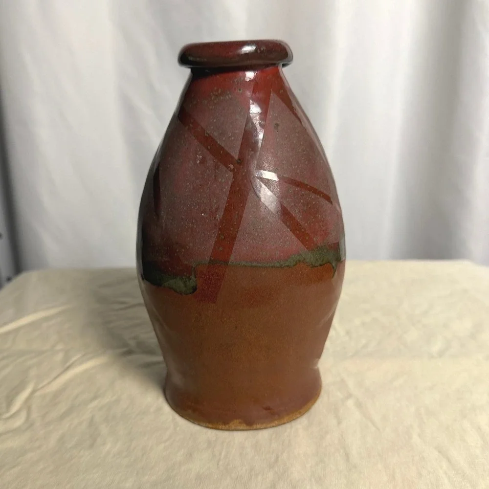 Handmade stoneware vase